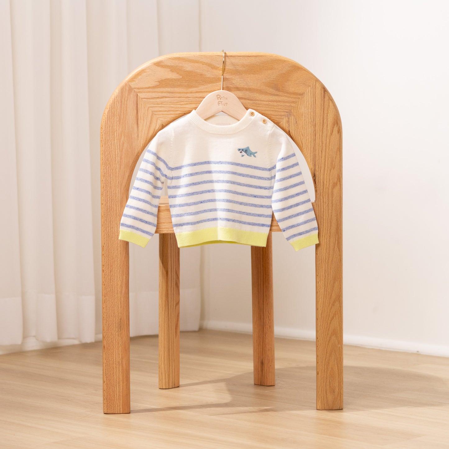 Striped Pullover | Baby Shark (6-12M)