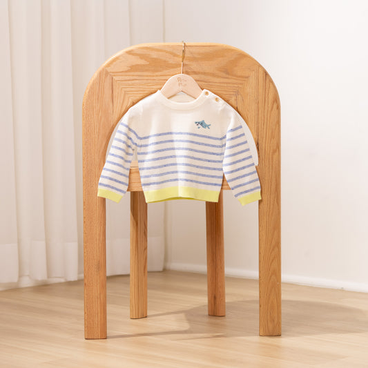 Striped Pullover | Baby Shark (6-12M)