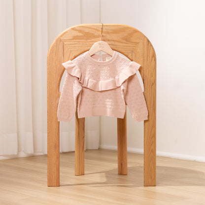 Cardigan | Knit Ruffle Collar (18-24M)