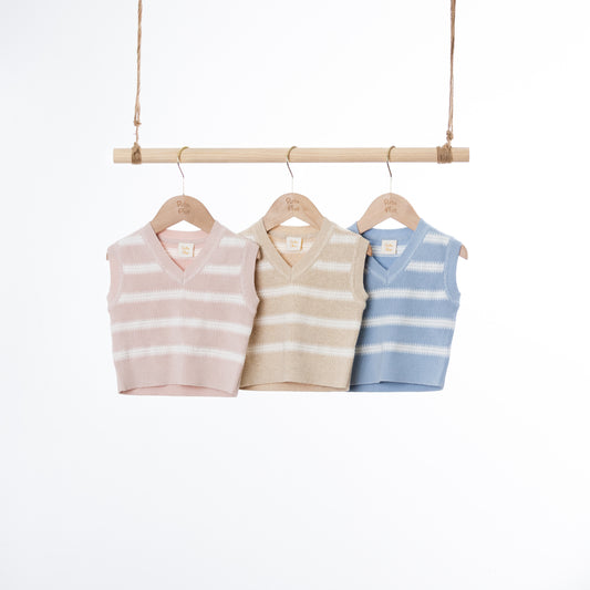 Texture Stripe Vest Pullover (6-12M / 18-24M / 2-3Y)