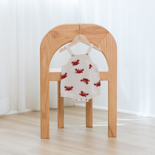 Romper / Onesie | Baby Crab Printed Knitted (6-12M)