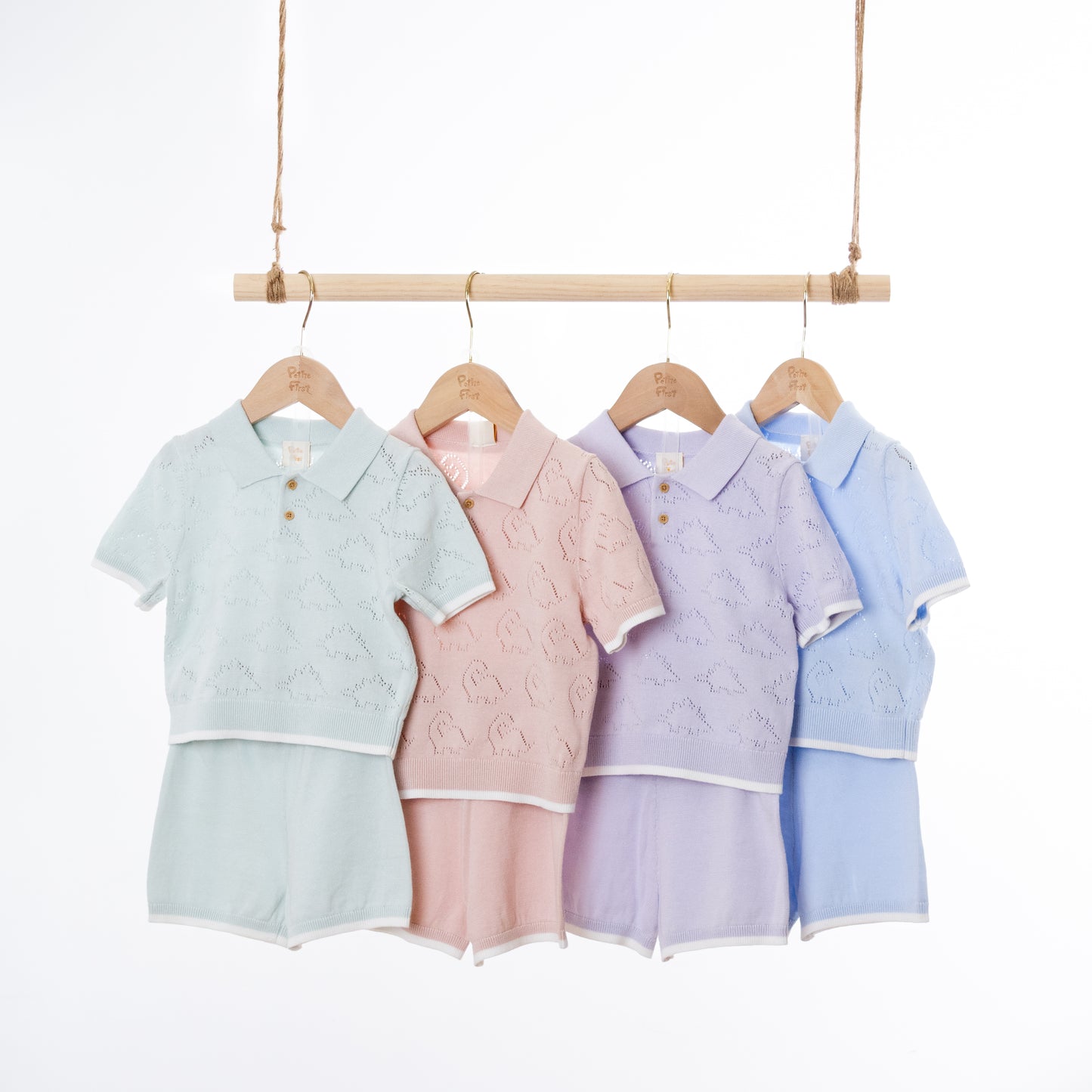 Long neck Dinosaur / Stegosaurus Polo Sets (18-24M / 2-3Y)