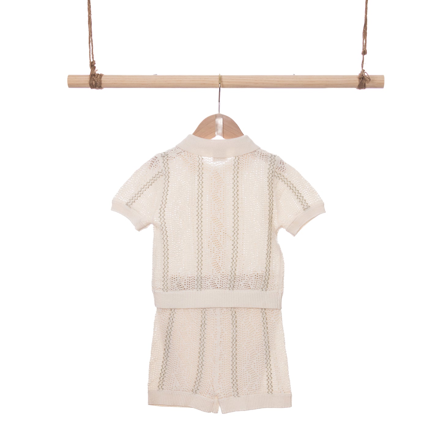 Striped Pontelle Polo Cardigan Sets (18-24M / 2-3Y)