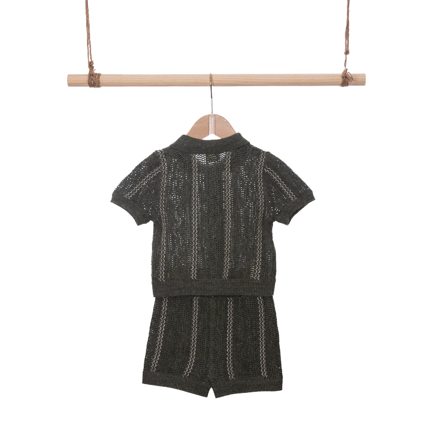 Striped Pontelle Polo Cardigan Sets (18-24M / 2-3Y)