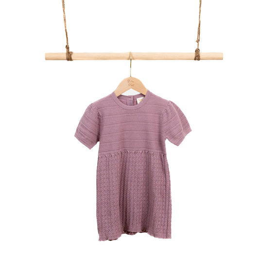 SS Dress with Pointelle (6-12M / 18-24M / 2-3Y)