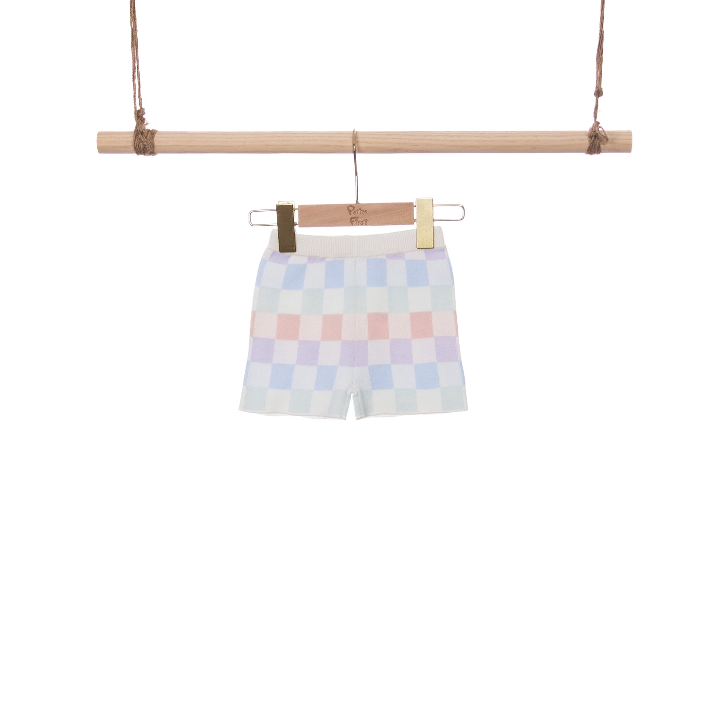 Pants | Rainbow Checked Printed Knitted (6-12M / 18-24M)