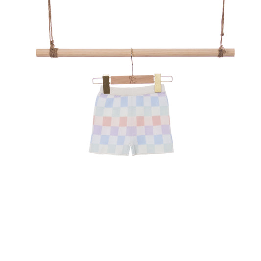 Pants | Rainbow Checked Printed Knitted (6-12M / 18-24M)