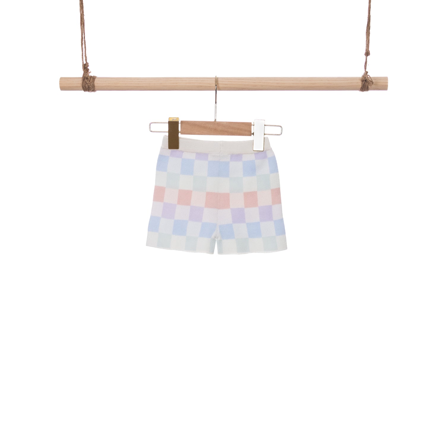 Pants | Rainbow Checked Printed Knitted (6-12M / 18-24M)