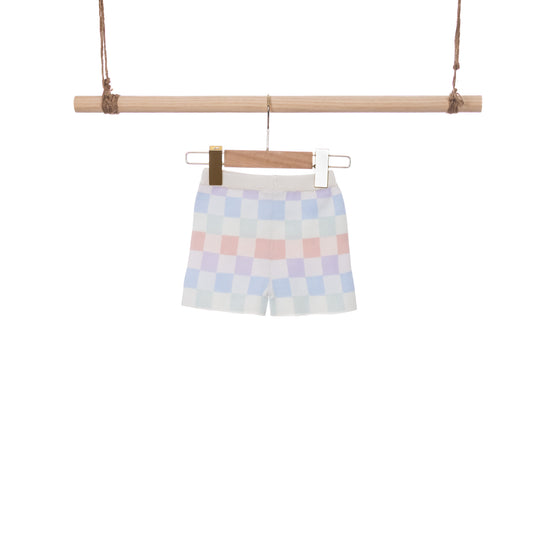 Pants | Rainbow Checked Printed Knitted (6-12M / 18-24M)