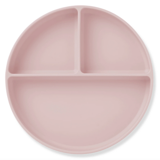 Ali+Oli Silicone Divided Suction Plate (Pink)