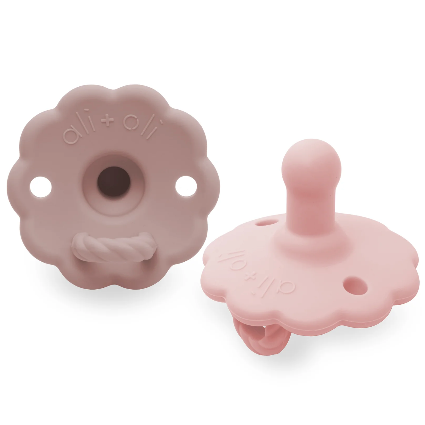 Ali+Oli Pacifier Set Flower (Blush & Pink)