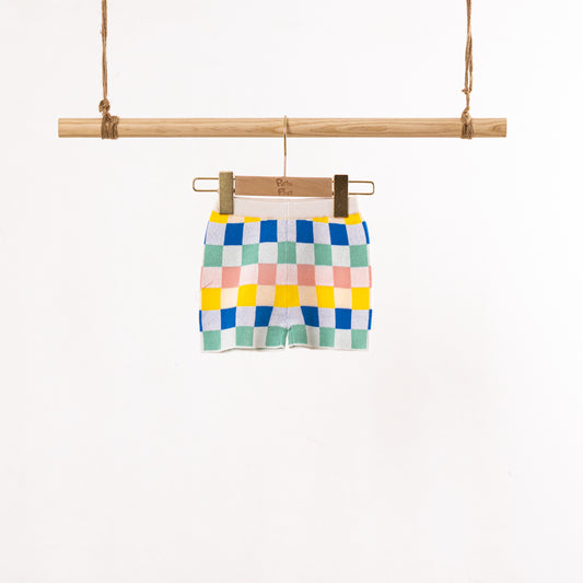 Pants | Rainbow Checked Printed Knitted (6-12M / 18-24M)