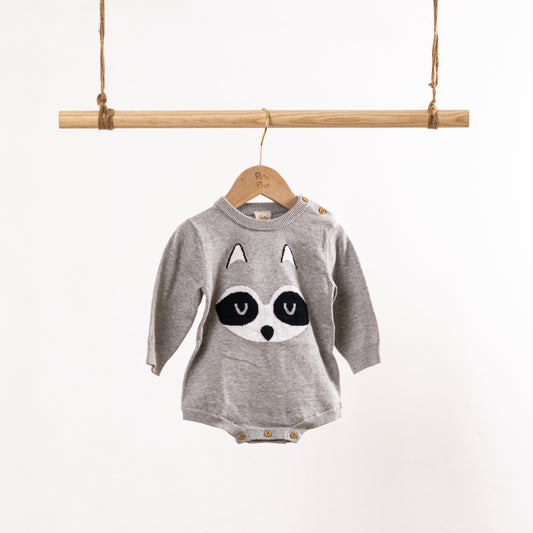 Crew Neck LS Knitting Romper - Roger (6-12M / 18-24M)