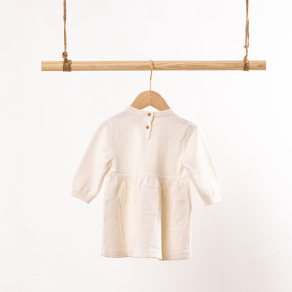 Crew Neck LS Dress with Bow (6-12M / 18-24M)
