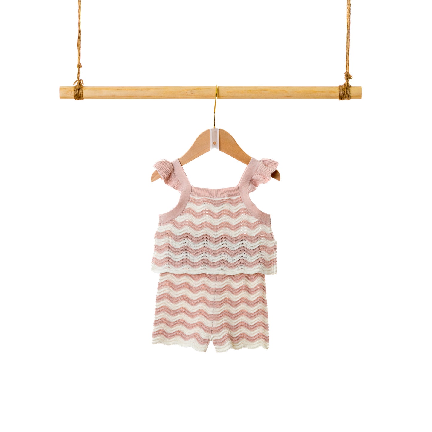 Cotton Shorts Set | Smock-Detail (6-12M / 18-24M)