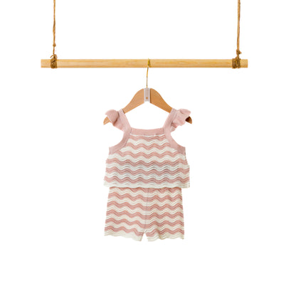 Cotton Shorts Set | Smock-Detail (6-12M / 18-24M)