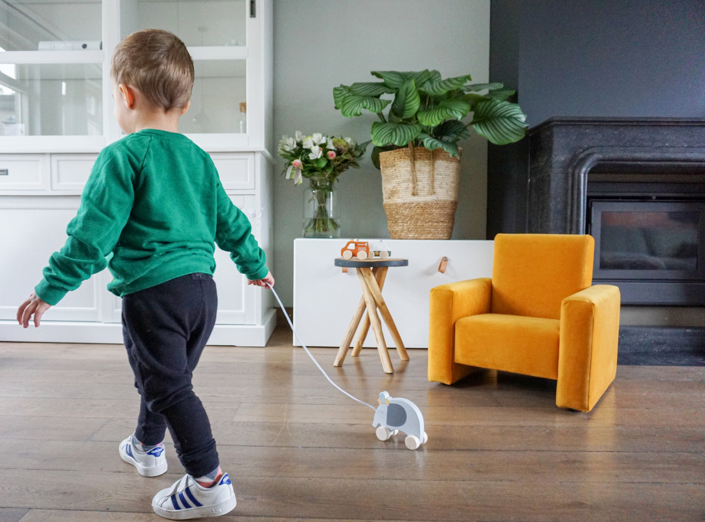 Tryco Wooden Elephant Pull-Along Toy