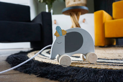 Tryco Wooden Elephant Pull-Along Toy