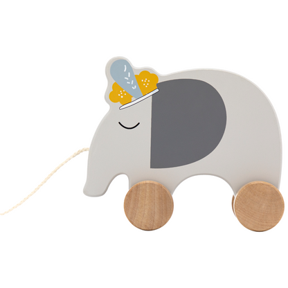 Tryco Wooden Elephant Pull-Along Toy