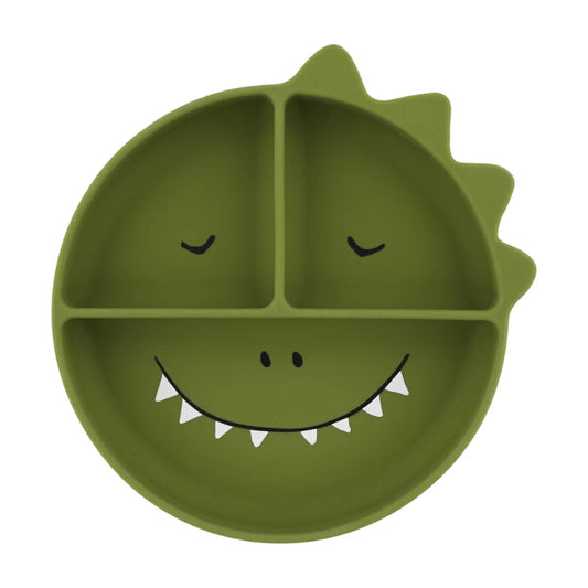 Trixie Silicone Divided Suction Plate - Mr. Dino