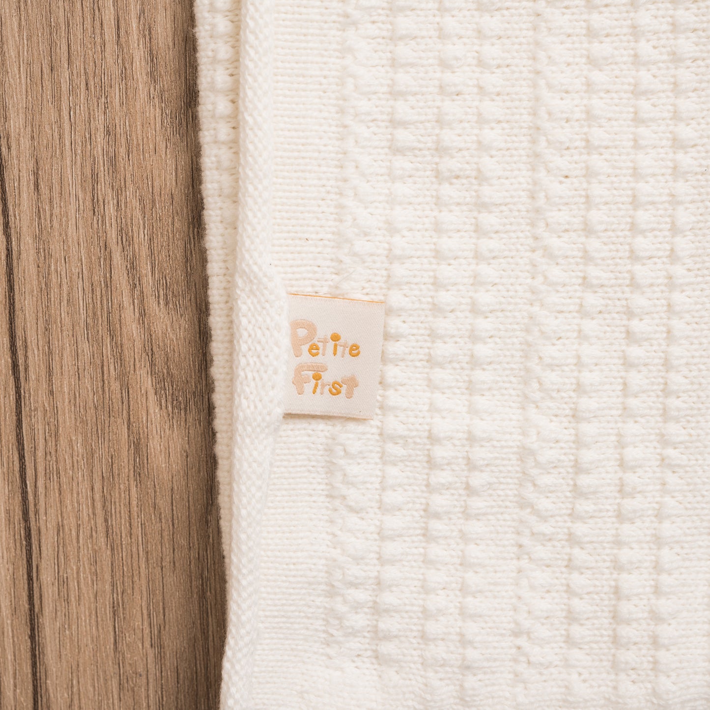 Little Lamb Baby Blanket - White