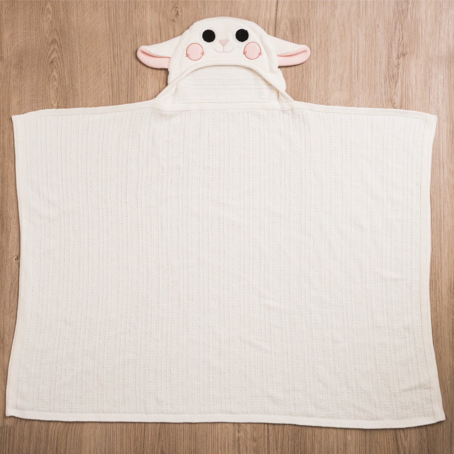 Little Lamb Baby Blanket - White